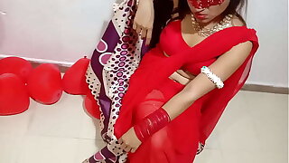 Newly Married Indian Tie the knot In Overheated Sari Celebrating Valentine With Say no to Desi Husband - Brisk Hindi Best XXX